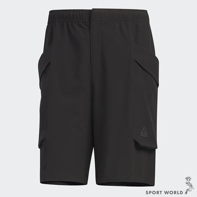 Adidas 男裝 短褲 工裝風 寬鬆 黑【運動世界】IA8120