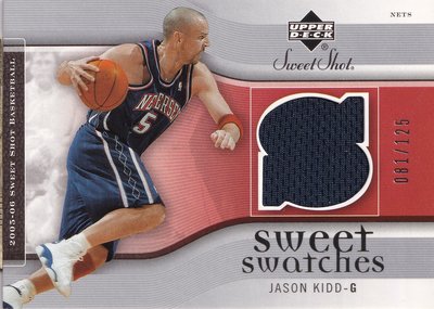 Jason Kidd 2005-06 Sweet Swatches 限量球衣卡 81/125