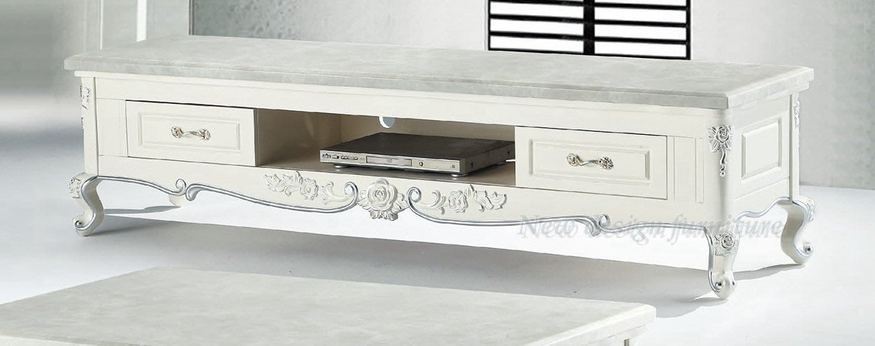 N D Furniture 台南在地家具 法式歐式烤漆白色人造石面白冰花0cm電視櫃yq Yahoo奇摩拍賣