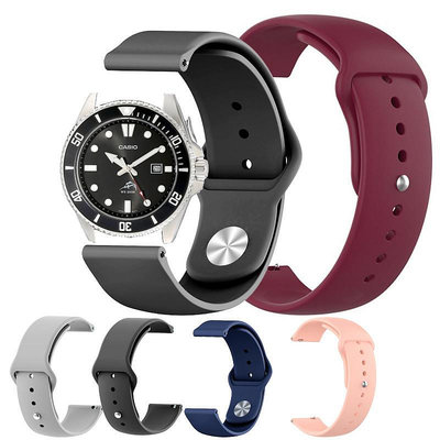 卡西歐 MDV106-1A 智能手錶錶帶智能手錶矽膠軟腕帶手鍊
