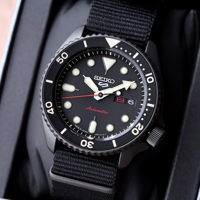 現貨 可自取 SEIKO SBSA101 精工錶 機械錶 42mm 5號 日本限定 黑面盤 帆布NATO錶帶 男錶女錶