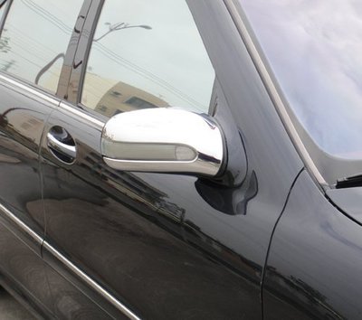 IDFR ODE 汽車精品 BENZ S W220 98-02 鍍鉻後視鏡蓋 電鍍後照鏡蓋