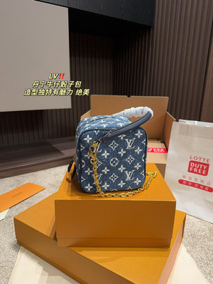 【二手包包】尺寸15.15LV 丹寧牛仔骰子包獨特的藝術氣息顏值高NO231897