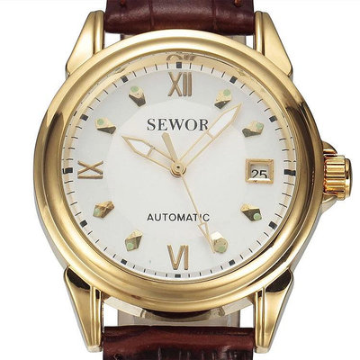 現貨男士手錶腕錶廠家直銷 SEWOR男士精鋼合金商務全自動透底商務機械錶國際熱銷款
