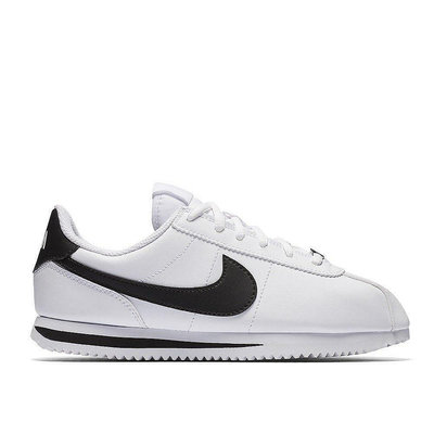 NIKE 女鞋 CORTEZ BASIC SL GS WHITE 白黑【904764-102】