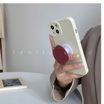 現貨:Trolls|ins博主fever紅蘋果支架華為mate60pro手機殼全包軟殼榮耀90iphone15/小米14