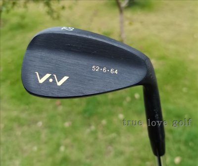 高爾夫球桿 V.V 鍛造軟鐵黑色沙桿 打擊面MILLED 52，56 特價處理