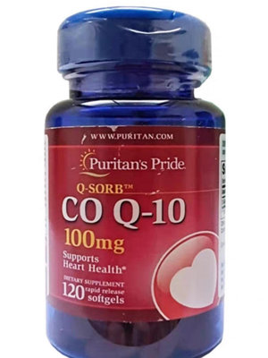 Puritan's Pride普麗普萊輔酶q10 100mg 120粒 美商coQ10