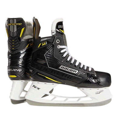 冰球新款Bauer 鮑爾 M1初級款真冰冰球鞋青少年成人滑冰冰刀鞋溜冰