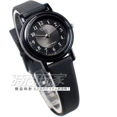 CASIO卡西歐 LQ-139AMV-1B3 復古簡約小圓錶 橡膠錶帶 黑x銀色 女錶【時間玩家】