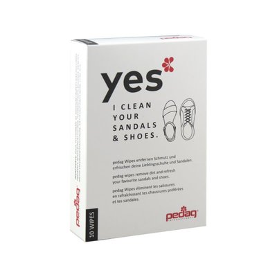 德國 pedag Wipes yes 鞋類清潔濕巾 ~ 快速、方便、有效清潔鞋沿