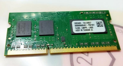 終身保固 金士頓 Kingston DDR3 4GB (KAS-N3C/4GFR) 筆電 專用記憶體
