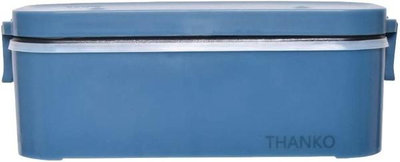 【日本代購】THANKO 電熱飯盒 便當盒 360毫升 藍色 TKFCLBRC-BL