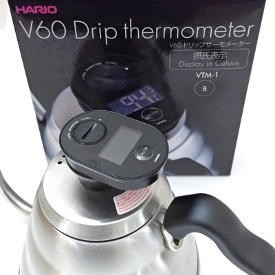 【HARIO】V60手沖壺專用溫度計✰VTM-1B✰液晶顯示/電子溫度計/掌握咖啡最佳溫度【公司貨/附發票】