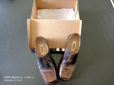 ORWARE-25號男休閒皮鞋-棕-8-9成新-出清降價