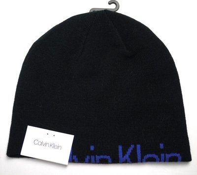 現貨在台特價599元~☆ 瘋加州 ☆ Calvin Klein CK 黑色 帽子/針織帽/針織毛帽 3049