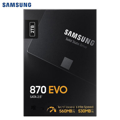 電腦零件Samsung/三星 870 EVO 1T/2TB 2.5英寸 臺式機筆記本 SSD固態硬盤筆電配件