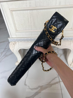 Chanel香奈兒傘包中古雨傘包尼龍布面料9.5新