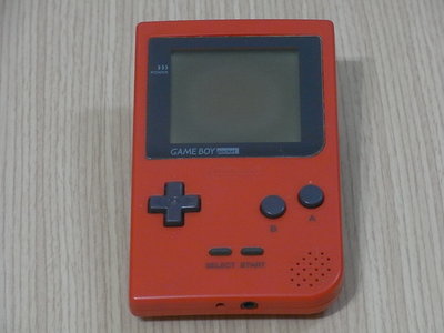 【小蕙館】電玩主機 ~ GAME BOY pocket (紅色) 螢幕淡化