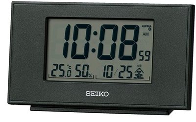 日本進口 限量品 正品 SEIKO日曆座鐘桌鐘鬧鐘 溫溼度計時鐘LED畫面液晶顯示電波時鐘