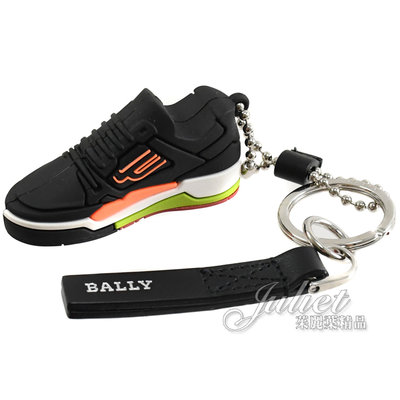 【茱麗葉精品】全新商品 BALLY 專櫃商品 6301275 BALLY CHAMPION球鞋造型鑰匙圈吊飾.黑 現貨