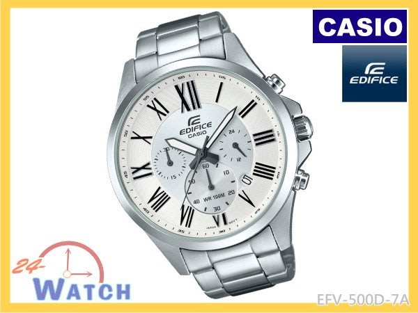 EFV-500D-7A 白EFV-500 CASIO EDIFICE 經典三眼《台灣卡西歐公司貨》24