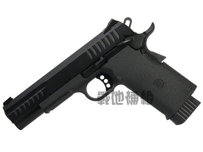 【戰地補給】台灣製KJ KP08 KP-08刀紋版金屬滑套+ 金屬槍管黑色CO2槍(滑套可動可後定，後座力超大)