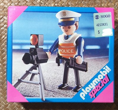 德國 摩比 playmobil 絕版 4900 2002年 測速照相警察