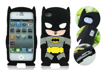 防撞立體卡通S3/S4/S5/note2/note3/note4/iphone5s/I6s+女超人蝙蝠俠手機殼全包覆軟殼