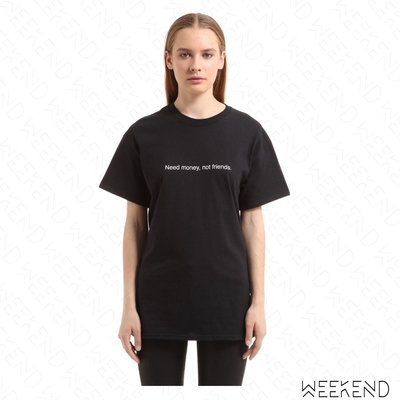 【WEEKEND】 FUCK ART MAKE TEES FAMT Need Money T恤  黑色