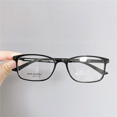 韓國超輕TR90眼鏡框男女款圓臉方框灰色全框眼睛架復古潮中框