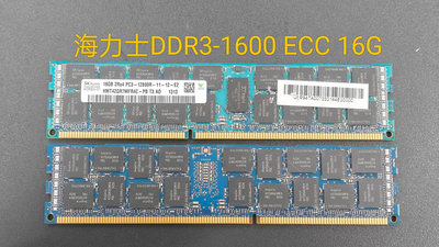[二手]金士頓Kingston 16GB DDR3 1600 ECC伺服器記憶體(電壓1.5V)(KVR16R11D4/16)