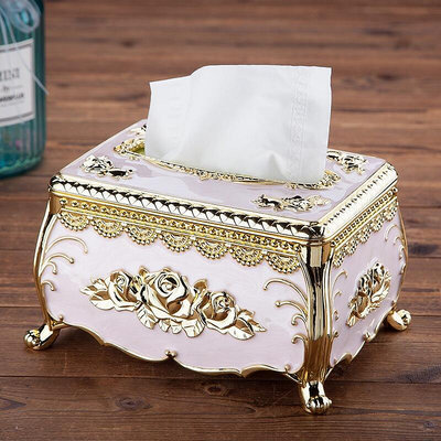 紙巾盒 精美 簡約 輕奢 紙巾盒抽紙盒 歐式創意餐巾紙盒