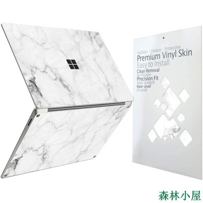 MIKI精品大理石圖案個性保護貼紙適配微軟Microsoft Surface Book, Laptop4, Laptop Go