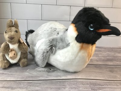 澳洲 企鵝 袋鼠 玩偶 生日禮物 填充玩具 胡士托糊塗塔克 絨毛娃娃毛絨 公仔 兒童幼兒安撫玩具
