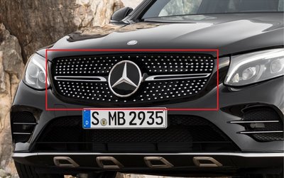 Mercedes Benz 原廠 賓士 鑽石水箱罩 水箱罩 For X253 GLC 220d / 250 AMG