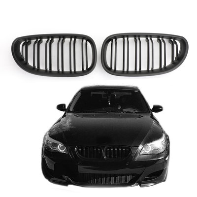 BMW E60 E61 M5 520i 530i 04-2009 啞光黑水箱護罩-極限超快感