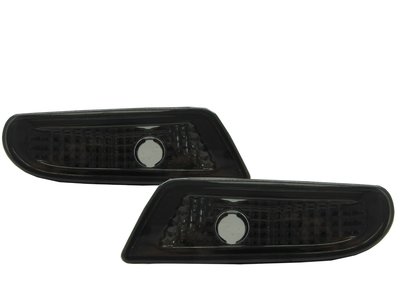 卡嗶車燈 Benz 賓士 S-CLASS W220 00-06 四門車 晶鑽 前保桿側燈 燻黑 V1