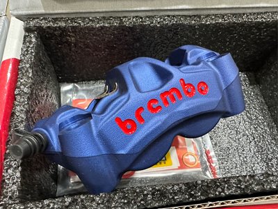 【RU888】Brembo M50 Blue 100mm-孔距輻射卡鉗，P4 30mm , 鑄造一體成型 , 單顆賣場