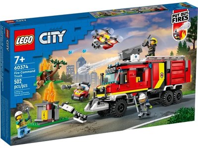 積木總動員 LEGO 樂高 60374 City系列 消防指揮車 502pcs 外盒:48*28*6cm