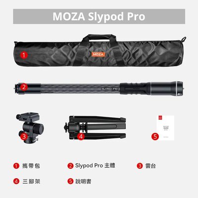 王冠攝影 MOZA Slypod Pro 魔爪 魔杖 電動滑軌單腳架 公司貨 電動搖臂 電動滑軌 獨腳架 碳纖