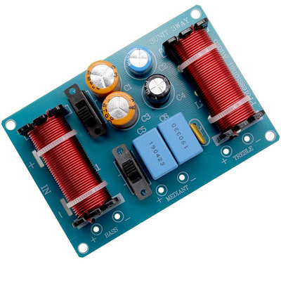 150W發燒級高中低音音響三分頻頻點可調分頻器diy音響箱3路分音板