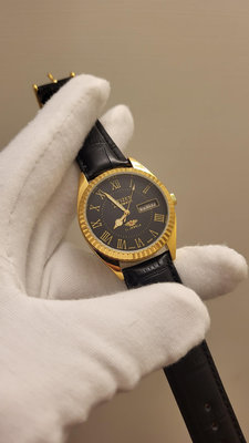 CITIZEN 星辰7號 組裝黑金面 Cal.8200A 自動上鍊機械錶