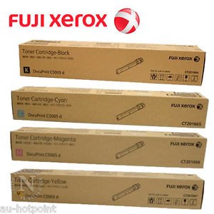 FUJI XEROX C5005D A3彩色雷射印表機原廠碳粉匣/Y.M.C.K(一套四色)
