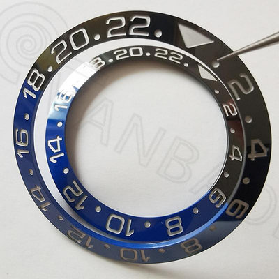 國米刻度圈 沙士圈GMT陶瓷圈適配勞 格林尼治116710/126710手表