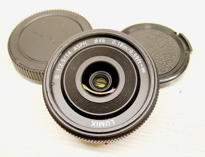 Panasonic Lumix 14mm f2.5 G ASPH M43 定焦鏡二手過保公司貨