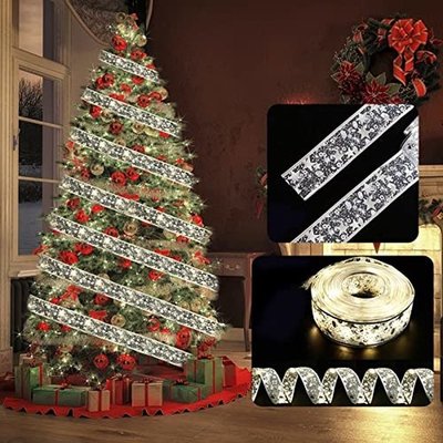 聖誕節 添加到派對婚禮聖誕節裝飾樹的願望清單 5M 50 LED 童話燈串防水銅帶帶-標準五金