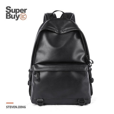 【Superbuy】大容量後背包/皮革雙肩包 男士通勤包 14/15.6吋筆記本電腦包/筆電包 防水戶外旅行包/韓版書包