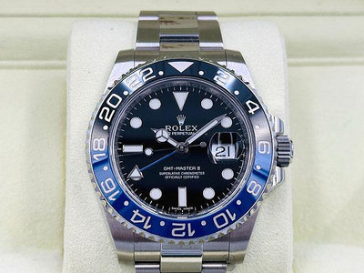【鐘點站名錶】 2014年  Rolex 勞力士 116710blnr 藍黑