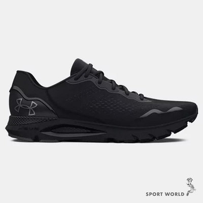 Under Armour UA 慢跑鞋 男鞋 緩震 支撐 HOVR Sonic 6 黑【運動世界】3026121-003